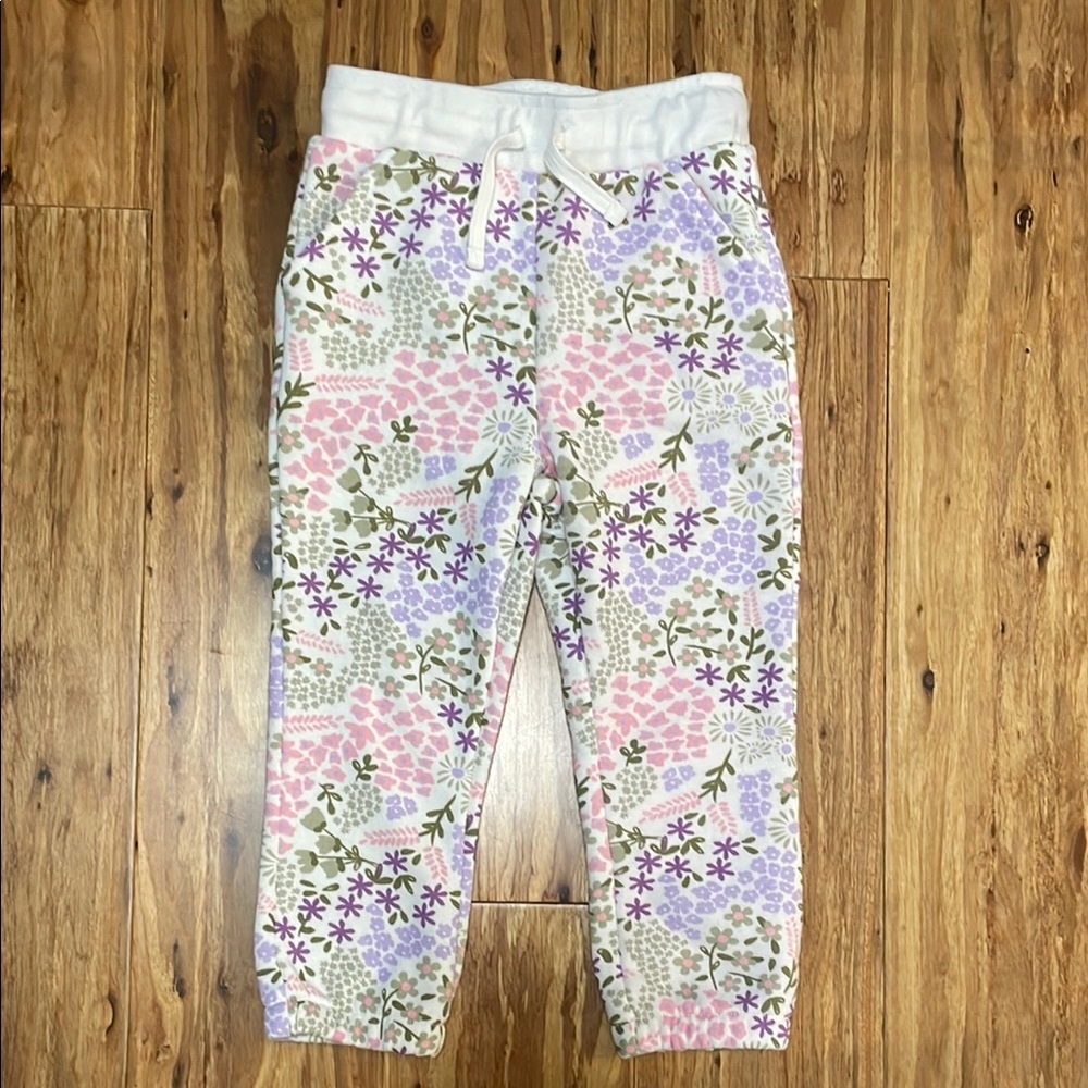 Okie Dokie Floral Fleece Lined Sweatpants